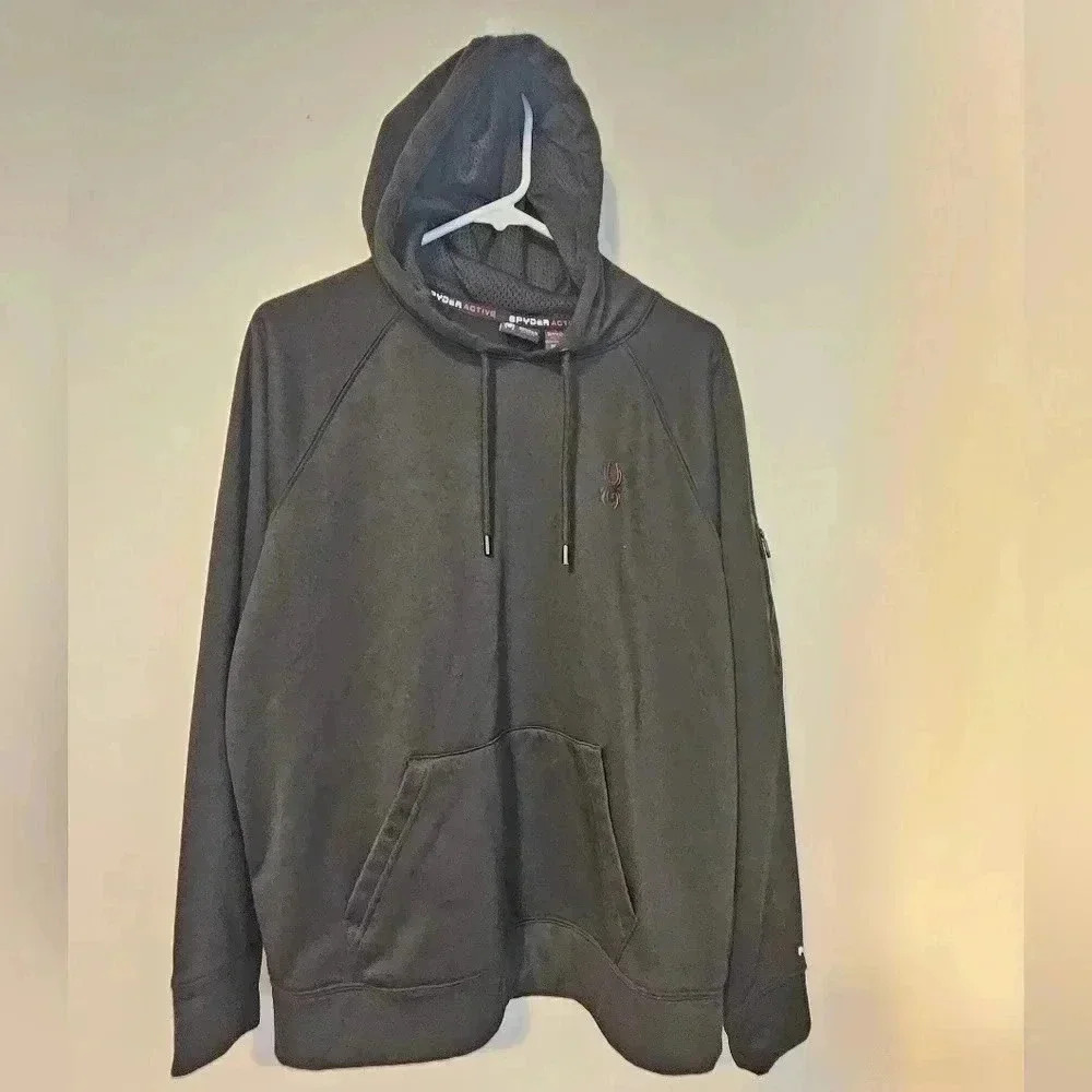 Spyder Active Hoodie Black Size Medium EUC